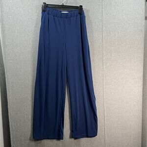 Girl With Curves Regular Wide Leg Knit Pant Navy, Small
